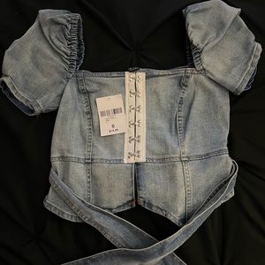 forever 21 | denim top | size small